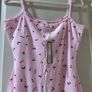 Skims SOFT LOUNGE SCOOP ONESIE | CHERRY BLOSSOM PRINT